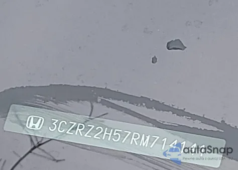 2024 Honda Hr-V Awd Sport/Awd Sport W/O Bsi z USA, uszkodzony, nr VIN 3CZRZ2H57RM714141